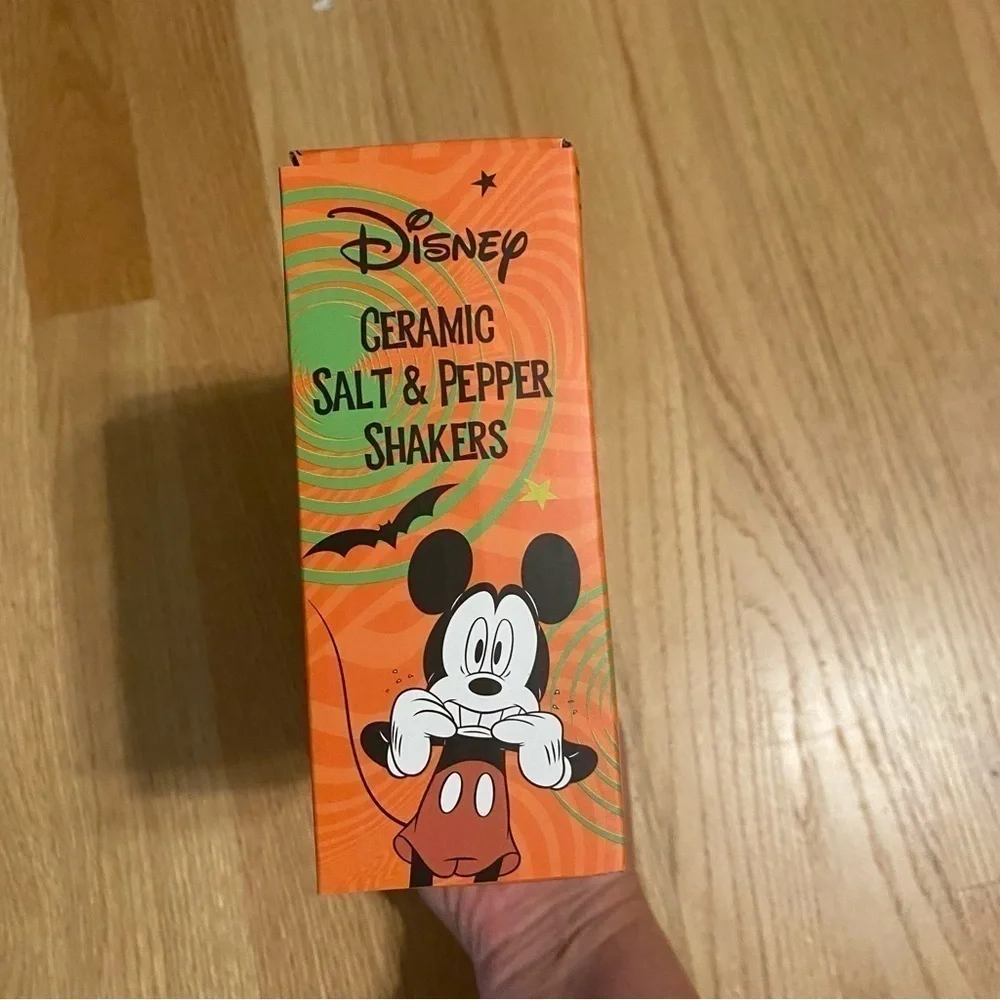 Disney Mickey Minnie Mouse Salt Pepper Shaker NEW Halloween Frankenstein Bride